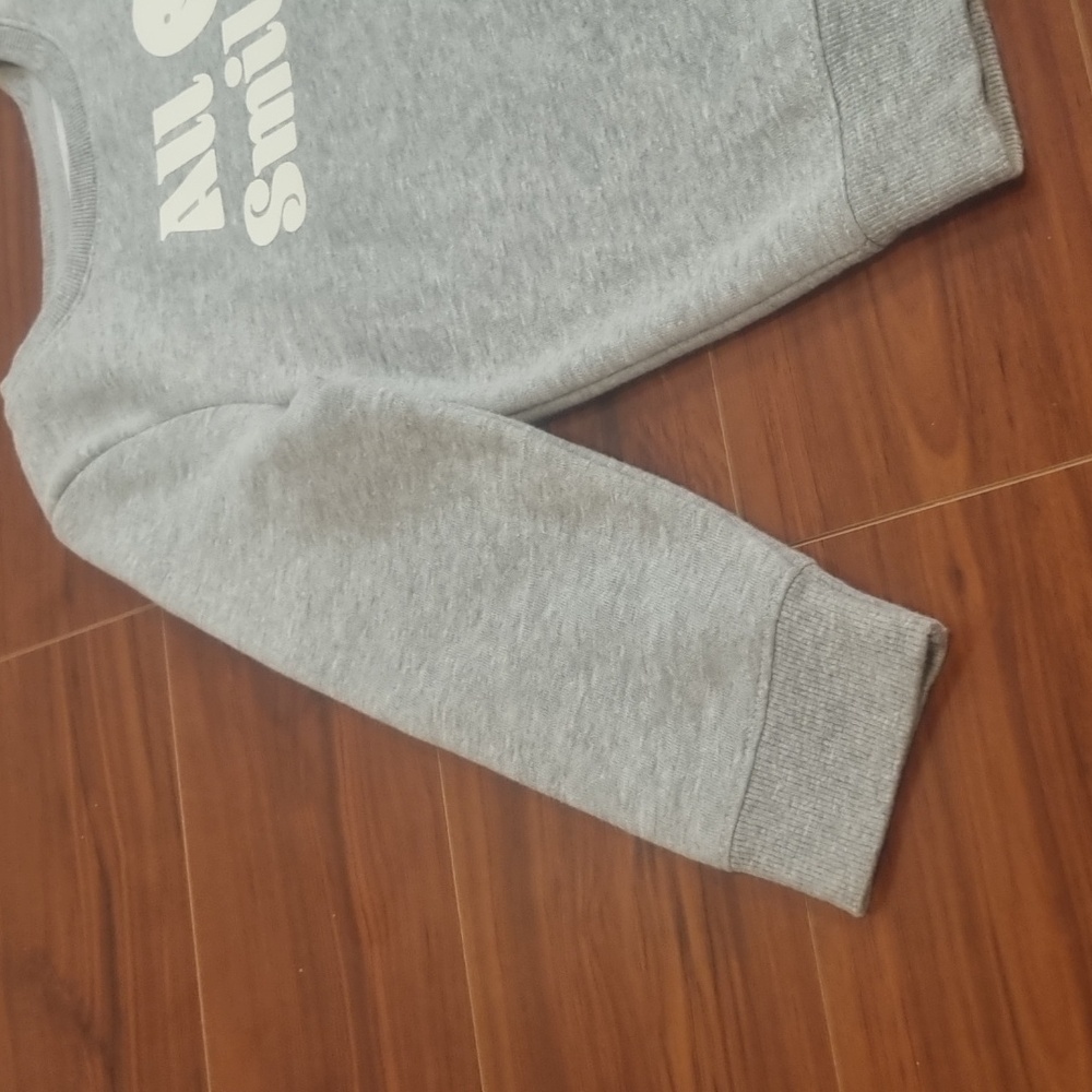 CAT & JACK Little Kids Crew Neck Sweatshirt Gray Size 4T - Picture 3 of 8